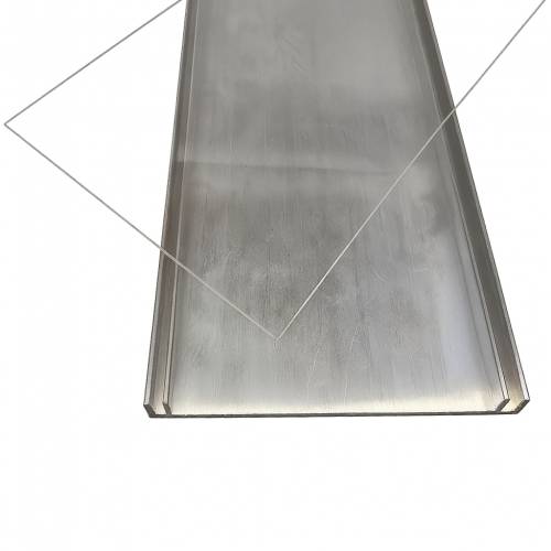 Plexi pleksi pleksa na wymiar - pleksi (2 × 100 × 100 mm) - do profilu szerokości 10cm